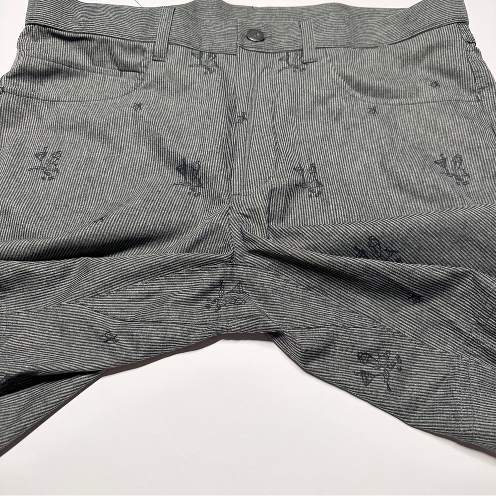 Men’s Cocktail Print Striped Penguin Shorts Size 32 Casual Summer Party Cruise - Picture 7 of 13